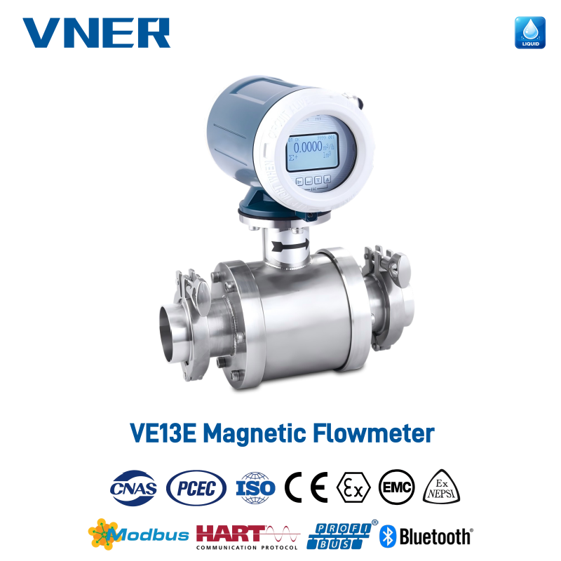 VE13 Hygiënische elektromagnetische flowmeter