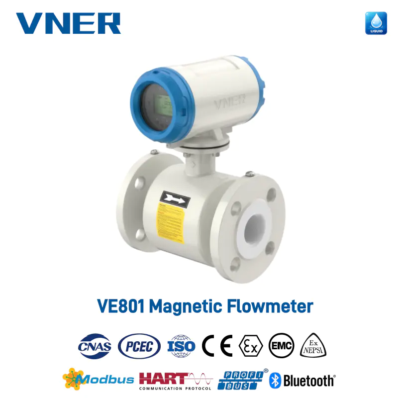 VE801 Elektromagnetische flowmeter voor algemeen gebruik